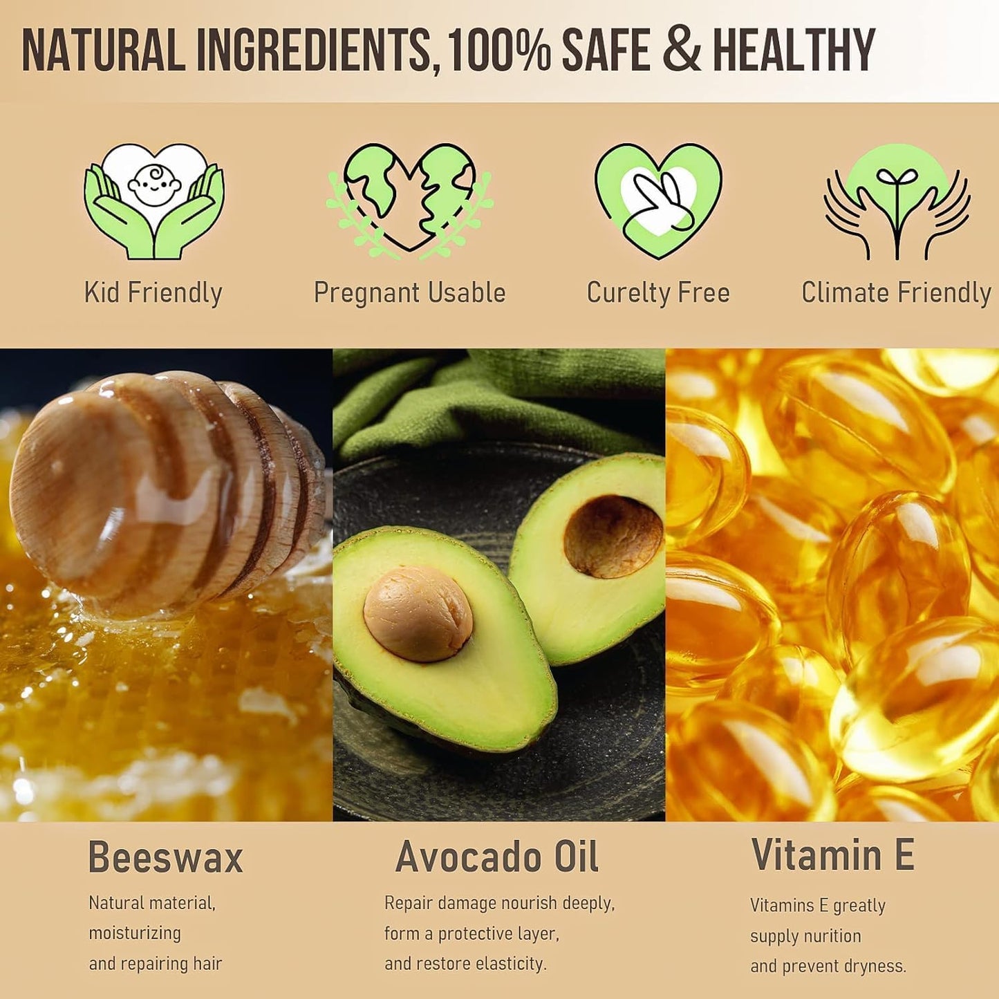 Hair Wax Stick for Frizzy & Baby Hair