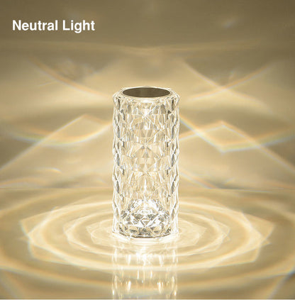 LED CRYSTAL ROSE TOUCH LAMP